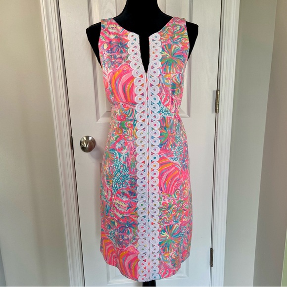 Lilly Pulitzer Dresses & Skirts - Lilly Pulitzer Swish Fish Ryder Shift Dress Size 12